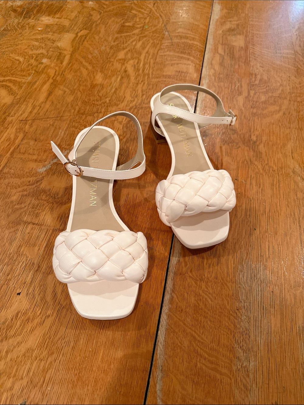 NEW! Stuart Weitzman Ivory Braida 35mm Sandals - Picture 2 of 6